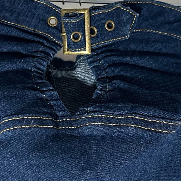 Denim Mini Corset Tube Top Medium - Picture 4 of 8